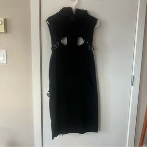 Cowlneck Keyhole Bodycon Dress